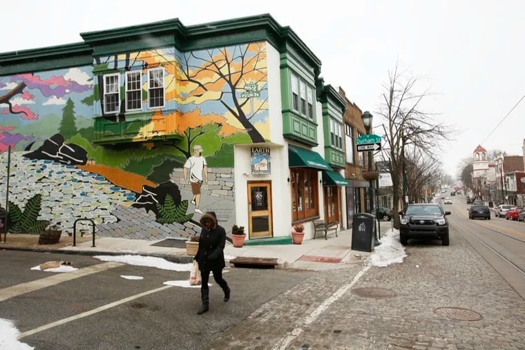 Earth Bread & Brewery on Germantown Avenue in Mount Airy. The mural was designed and painted by Brian Ames as part of the Mural Arts Program. It will close July 1, its owners announced recently.