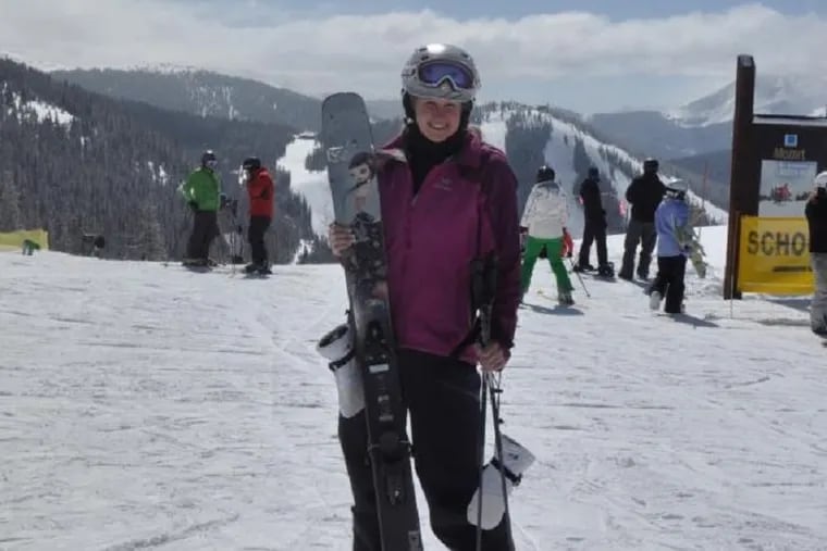 Regina Foley, a 43-year-old pharmaceutical executive from Havertown who died in a hiking accident on Sunday, was an avid skiier.