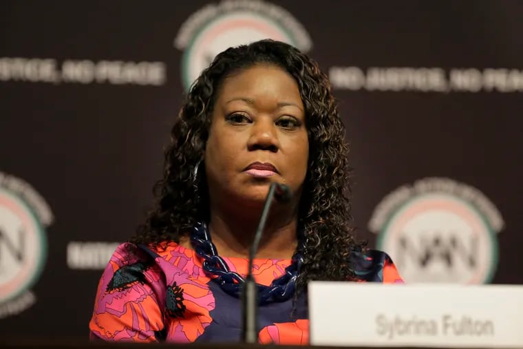 FILE - In this April 3, 2019, photo, Sybrina Fulton participates in a panel at the National Action Network Convention in New York. Fulton, a mother who turned to activism after the slaying of her black teen son Trayvon Martin, has announced she is running for office in Miami.