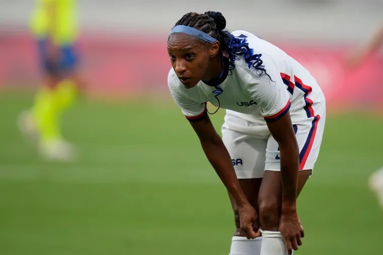 Crystal Dunn's reaction during the United States' 3-0 loss to Sweden at the start of the Olympics was shared by many fans back home.
