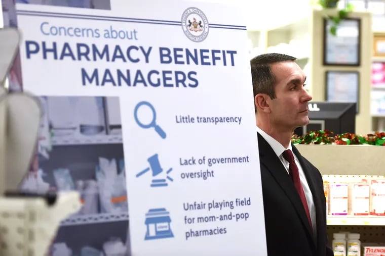Pennsylvania Auditor General Eugene DePasquale speaks at a news conference at the Royer's Pharmacy Tuesday Dec. 11, 2018 in Lancaster, PA. (Bradley C Bower for the Inquirer)