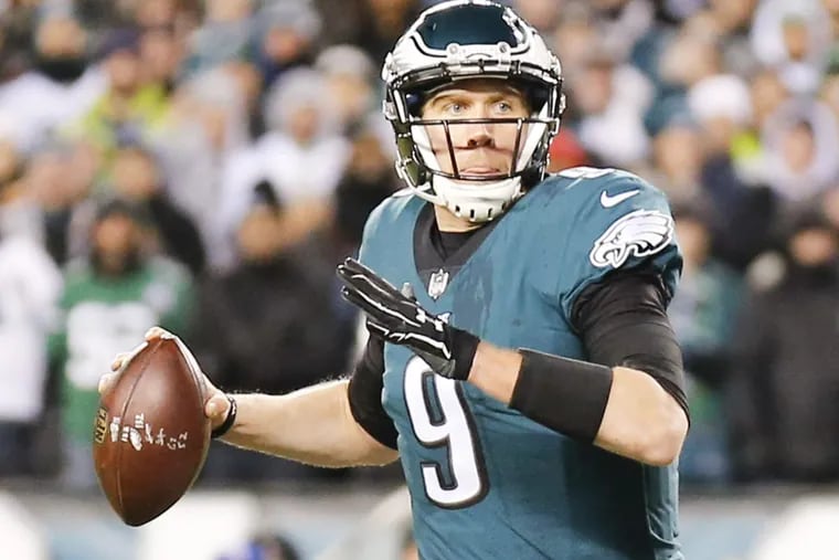 Nick Foles has completed 15 of his 18 third-down attempts in this postseason.