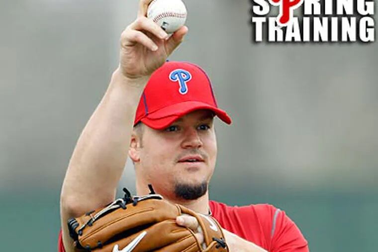 Joe Blanton will remain something of a question mark until he gets back in the regular rotation. (Yong Kim/Staff Photographer)