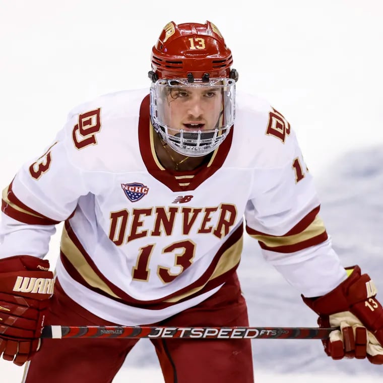 Former seventh-round pick Massimo Rizzo won his second national title this season with the University of Denver.