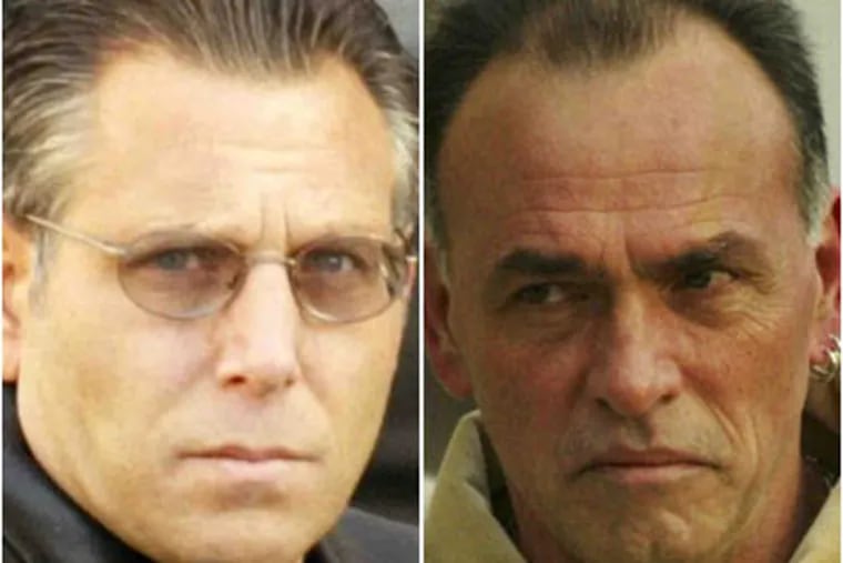 Anthony Staino Jr., left, and Gaeton Lucibello, right, were part of a federal indictment of alleged mobsters and associates.  Staino is alleged CFO for the mob family. Lucibello is identified by authorities as a mob soldier.