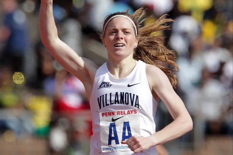 Siofra Cleirigh Buttner of Villanova, shown here at the 2018 Penn Relays, was fourth at the NCAA championship in the 800.