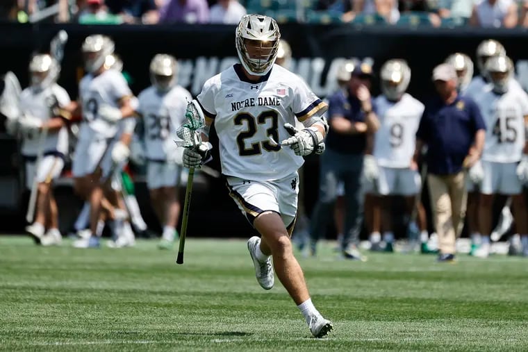 Notre Dame midfielder Max Busenkell scored a goal and had two assists in Monday's NCAA final.