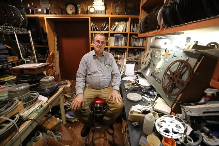 Charles Churchman has a business in Lafayette Hills restoring old videos, including those of sports events.