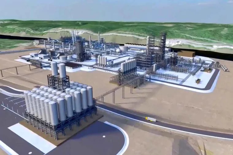 Shell Chemical Appalachia LLC announced it has taken the final investment decision to build a major petrochemical complex in Beaver County. This is an artist’s depiction of the plant.