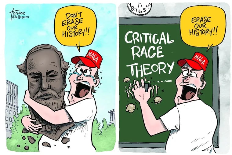 Cartoon: Critical race theory and real cancel culture
