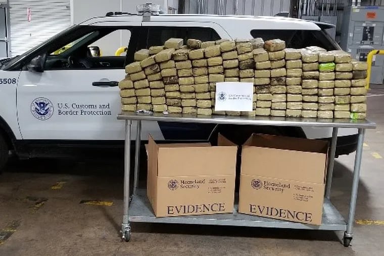 Customs seized more than 600 pounds of marijuana from a shipping container at the Port of Philadelphia. The weed was found under a blanket of rice.