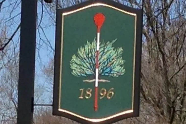 Merion Golf Club entrance sign (Brian X. McCrone / Philly.com)