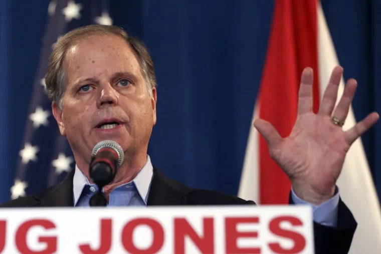 Weary national Republicans breathed a collective sigh of relief on Wednesday, a day after voters knocked out Roy Moore, their own party’s scandal-plagued candidate in deep-red Alabama. Doug Jones (pictured) won the special election.