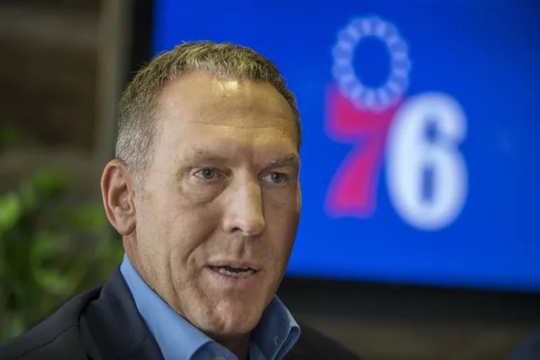 Bryan Colangelo, president of basketball operations for the 76ers, in a September 20, 2017 file photo.