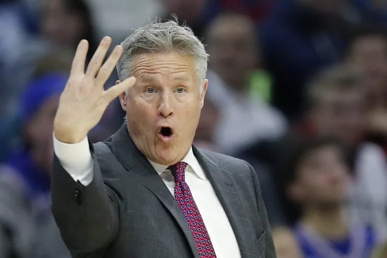Brett Brown wants his Sixers to hold onto “fourth” place in the Eastern Conference standings.
