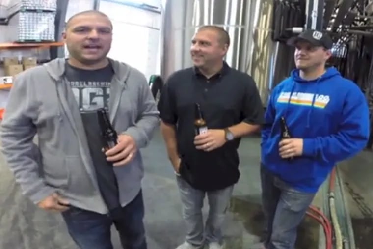 The owners of 10 Barrel Brewing Co. in Bend, Ore., announce their sale to Anheuser-Busch-Inbev in an online video.
