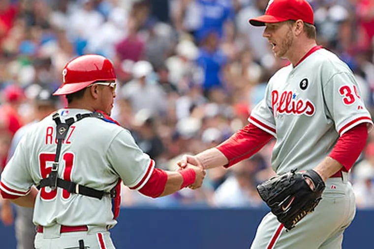 Roy Halladay is one of three Phillies starting pitchers who have been named All-Stars. (Darren Calabrese/Canadian Press/AP)