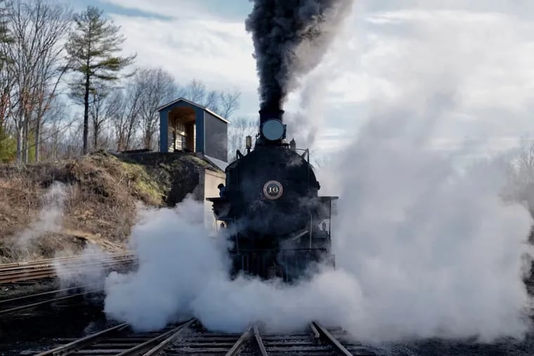 Locomotive No. 16, a steam-engine train built in Philly in 1916, rides again.