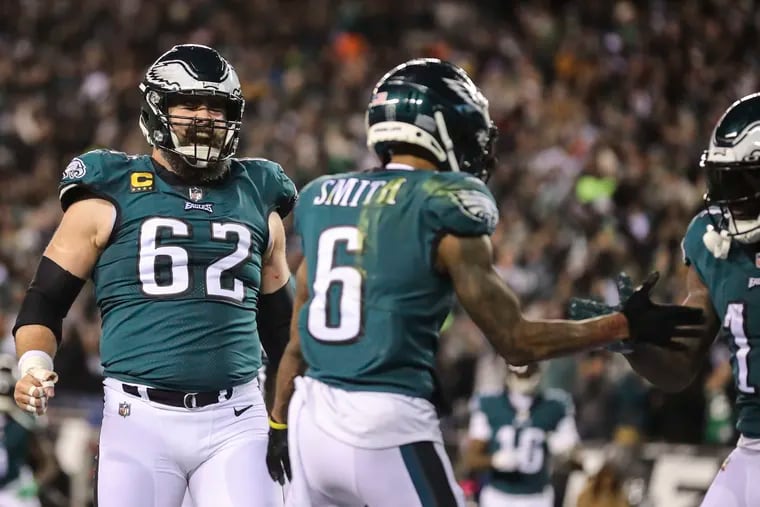 Jason Kelce and Lane Johnson are toughness personified as the