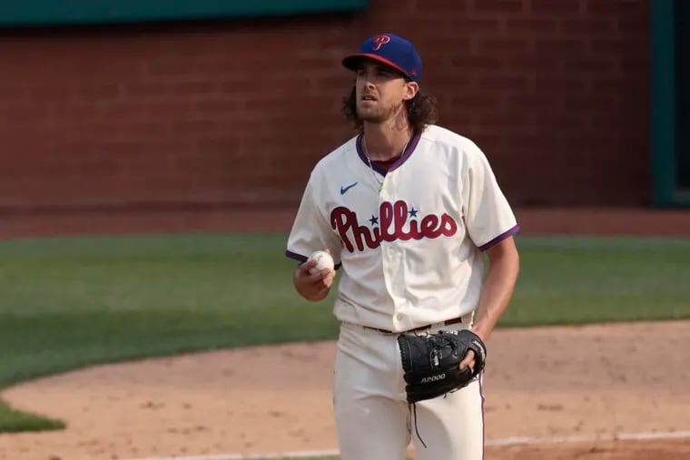 Phillies fall to the Dodgers, 9-0, in an affair ace Aaron Nola would ...
