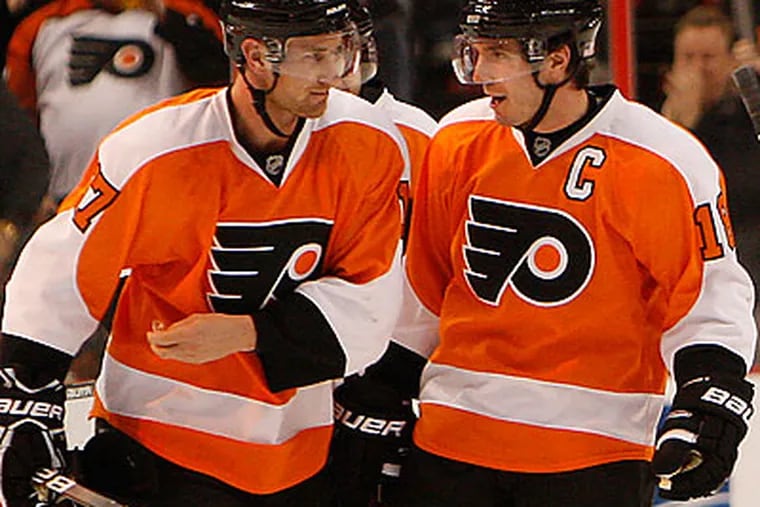 Mike Richards' leadership has been questioned by a segment of the Flyers' fan base. (David Maialetti/Staff file photo)