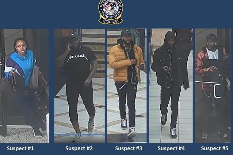 Upper Merion police say these five suspects stole several purses on Dec. 13, 2017, April 4, and April 24 from the King of Prussia Mall. The purses had a collective price tag of around $112,000, police said.
