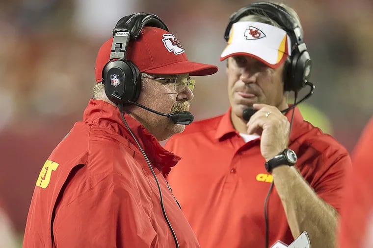 Doug Pederson is former Eagles coach Andy Reid's offensive coordinator in Kansas City.