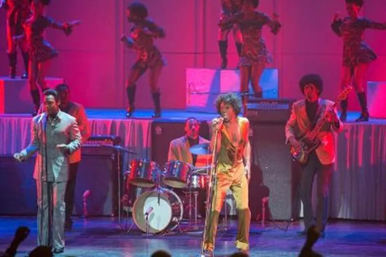 Chadwick Boseman in" Get on Up."
A chronicle of James Brown's rise from extreme poverty to become one of the most influential musicians in history.