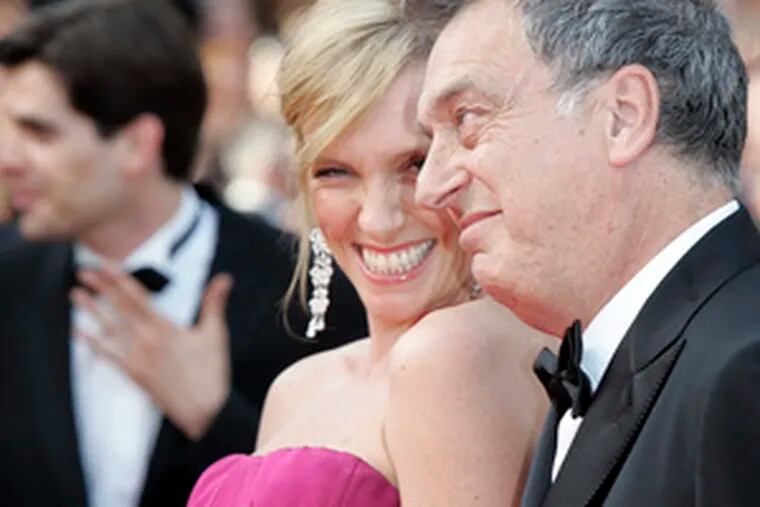 Actress Toni Collette and British director Stephen Frears arrive for the screening of the film &quot;My Blueberry Nights,&quot; at the 60th annual International film festival in Cannes.