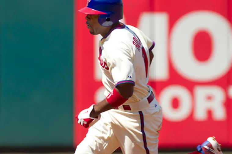 Phillies shortstop Jimmy Rollins was benched in the team's 3-2 win over the Mets. (Ed Hille/Staff Photographer )