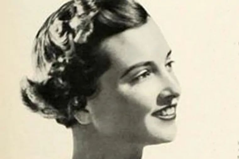 Mary Augusta "Dusty" Biddle Scheetz in a 1937 Pond’s Cold Cream.