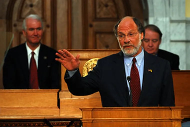Gov. Corzine details his toll plan in the State of the State address.