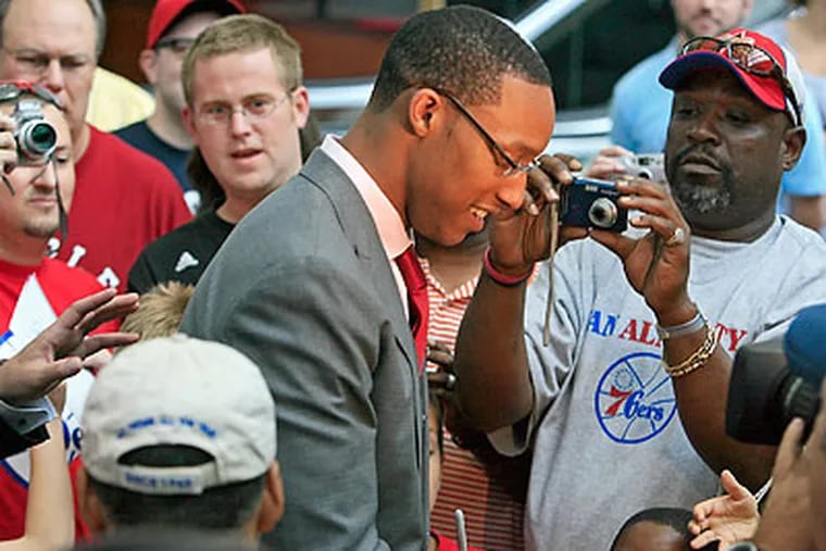 Evan Turner has been at the center of Sixers fans' attention ever since he was drafted. (Akira Suwa/Staff file photo)