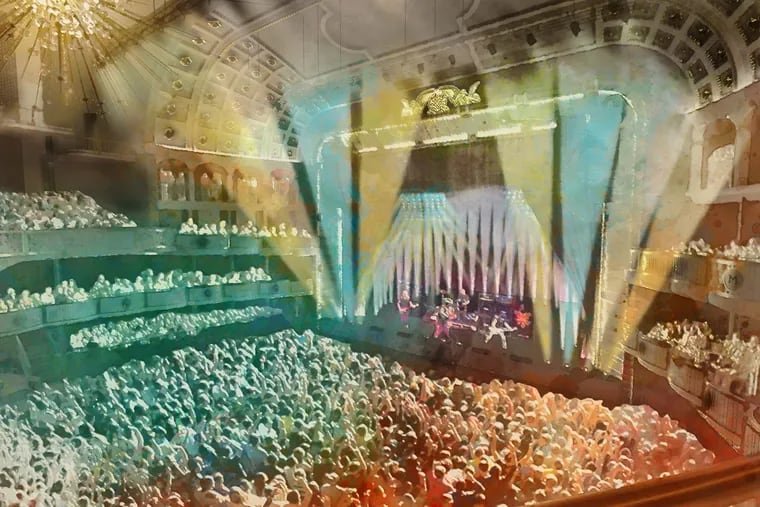 Renderings of the Met Philadelphia, the new concert venue on North Broad