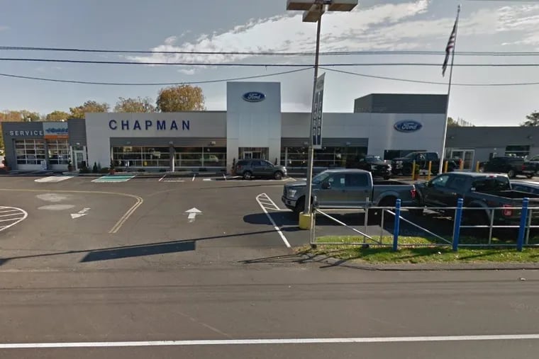 Two people were killed in a vehicle acccident Tuesday evening in front of the Chapman Ford dealership in Horsham.