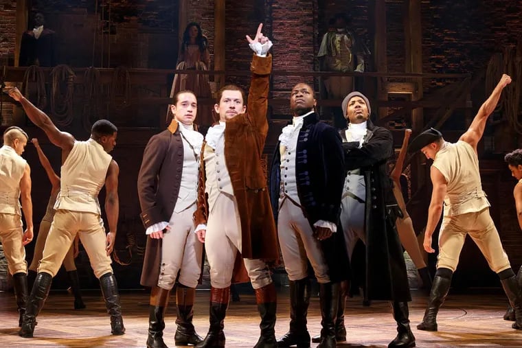 The national touring production of “Hamilton” in Chicago.