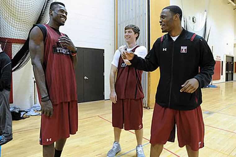 Micheal Eric (left) has been the best big man on a roster that is short on size. (Sharon Gekoski-Kimmell/Staff file photo)