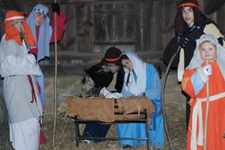 A live Nativity will be presented at Manor Presbyterian through Sunday.