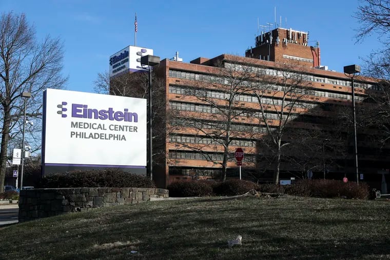 The exterior of Einstein Medical Center Philadelphia in Philadelphia, Pennsylvania on Wednesday, December 25, 2019.