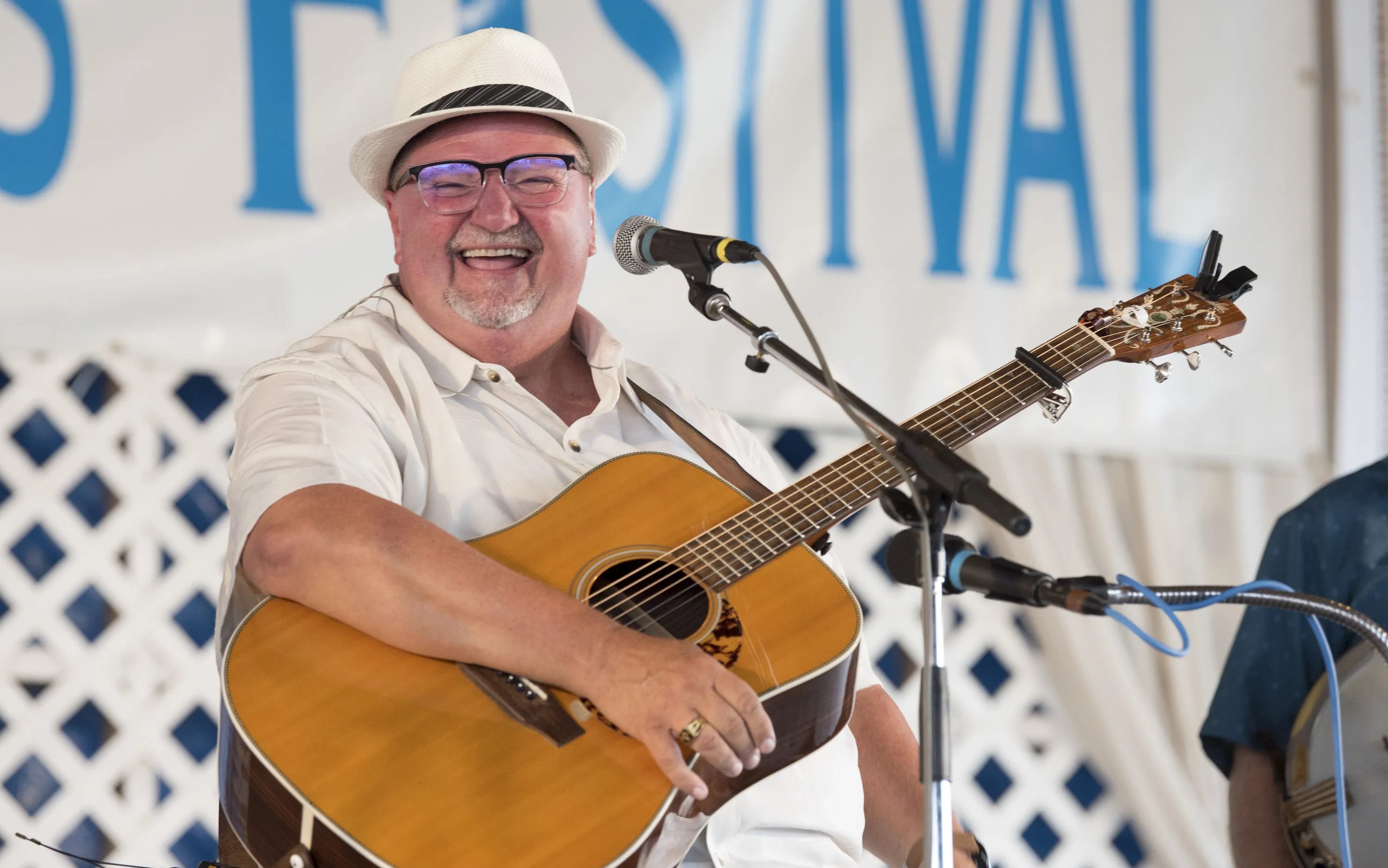 Danny Paisley at the 2021 Delaware Valley Bluegrass Festival. The annual event returns Labor Day weekend, Sept 1-3, 2023. 