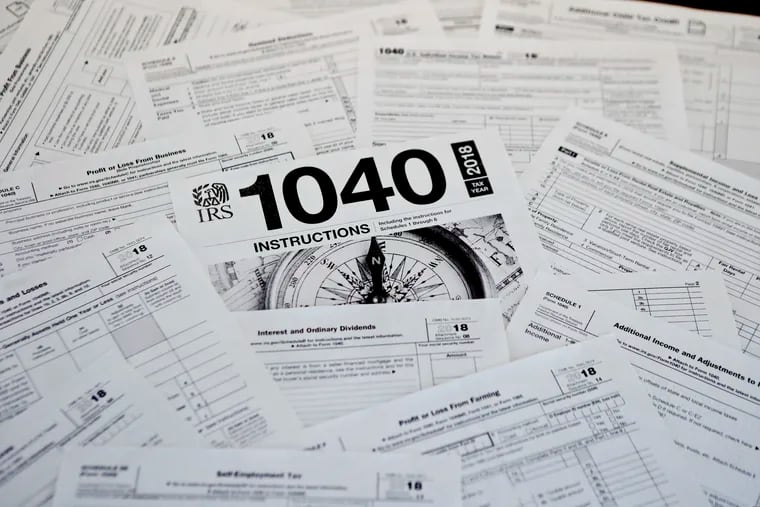 Multiple Internal Revenue Service forms.