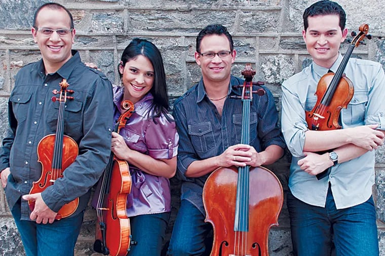 The Dali Quartet and Ricardo Morales. (Photo Credit: Vanessa Briceno-Scherzer)
