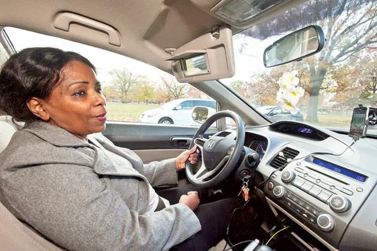 Igbal Elmardi of West Phladelphia, who drives for UberX using her Honda Civic, relies on her private auto insurance for coverage, but says the ride-share firm has assured her the company's policy will cover any claims if she is involved in an accident while carrying a passenger.