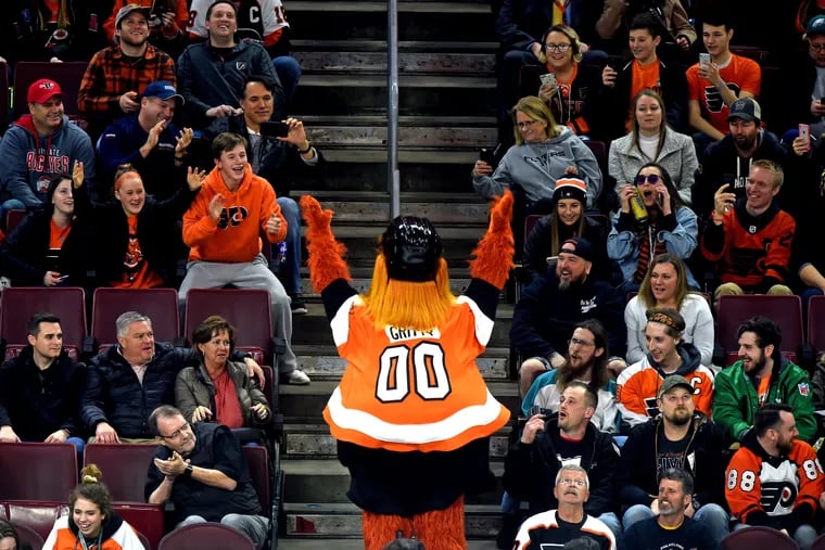 Gritty will be able to be with Flyers fans again starting Sunday.
