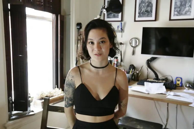 Philadelphia songwriter  Michelle Zauner, who records as Japanese Breakfast, in her Center City apartment. Her new album is “Soft Sounds From Another Planet.”