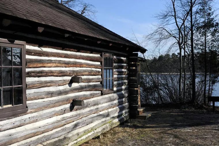 One of the cabins for rent on Atsion Lake. In addition to Shamong's housing stock, there are plenty of places for recreation, including the wooded lake in Wharton State Forest. (TOM GRALISH / Staff Photographer)