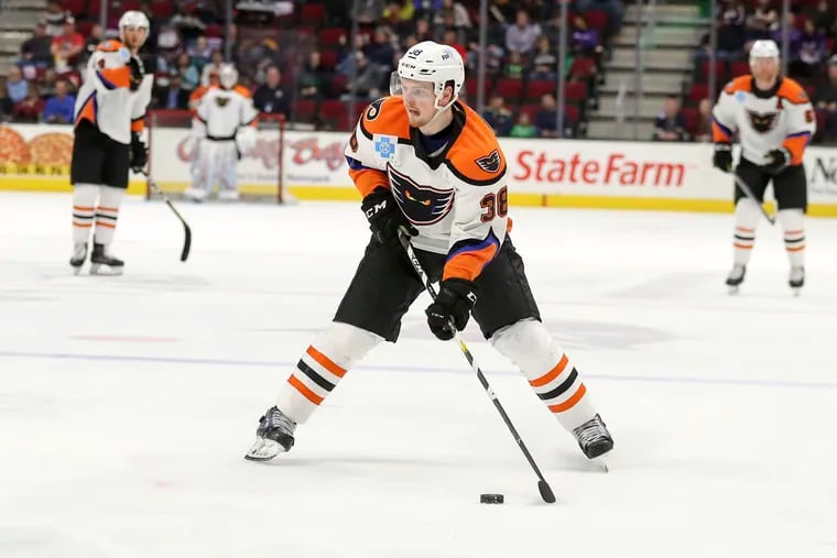 David Kase, here playing for the Phantoms, is joining the Flyers.