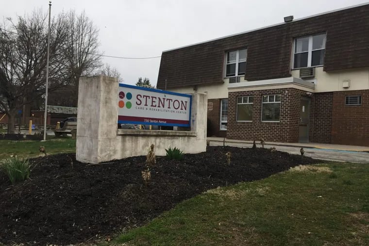Stenton Care & Rehabilitation Center, in East Mount Airy, shown here in 2018, was among Skyline Healthcare’s nine Pennsylvania nursing homes the state took over as Skyline collapsed financially during the spring of 2018. The facility is under different management now and operates as Liberty Center for Rehabilitation & Nursing.