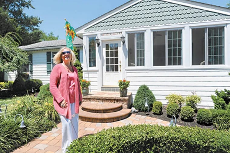 Elyse Perweiler renovated an old 800-square-foot Coast Guard shack into a 1500-square-foot home in West Cape May. (Photos: Sharon Gekoski-Kimmel / Staff Photographer)
