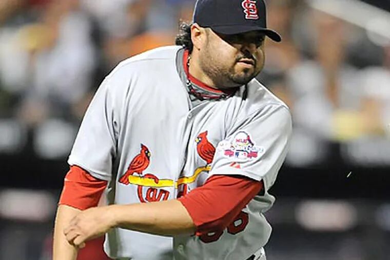 Multiple sources said Cardinals reliever Dennys Reyes would like to join the Phillies. (Paul J. Bereswill/AP file photo)